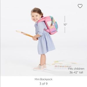 Pink Rainbow Stripe Backpack